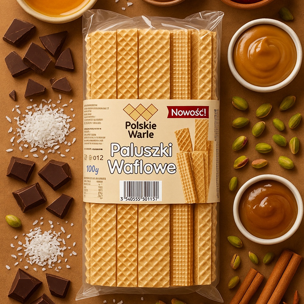 Paluszki Waflowe 100 g – idealna przekąska dla dzieci i dorosłych