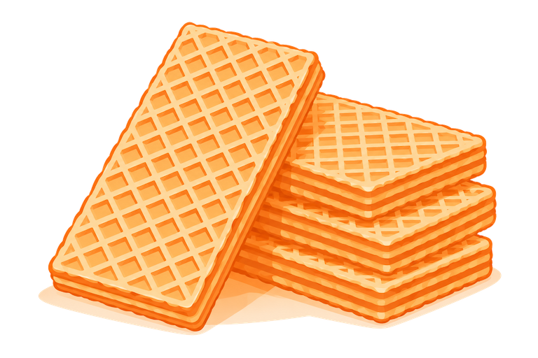Wafle prostokątne suche - producent